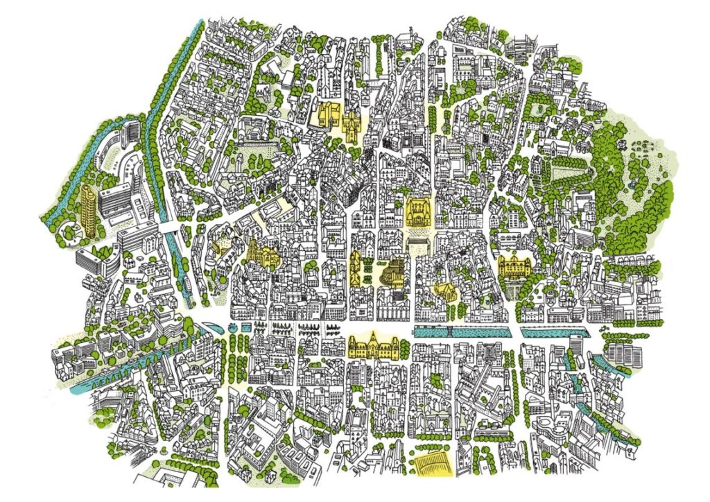 Plan centre historique Rennes