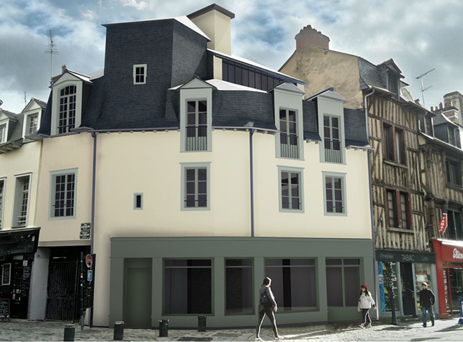 appel à projet commerce au 14 rue d'Antrain à Rennes